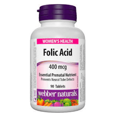 Webber Naturals Folic Acid Tab 400 Mcg 90 Pieces