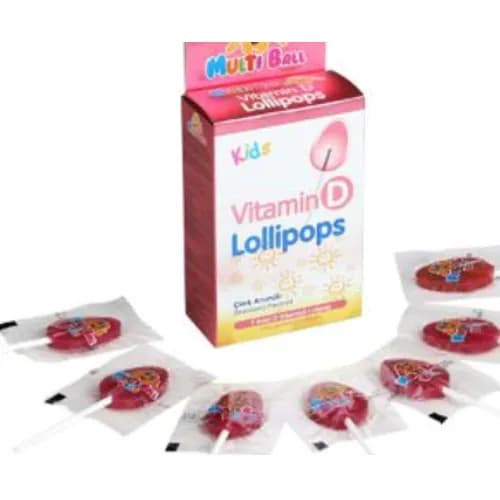 Multiball Kids Vitamin D Lollipops 7S 