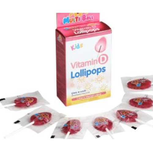 Multiball Kids Vitamin D Lollipops 7S 