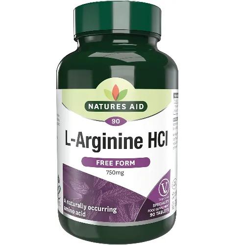 Natures Aid L-Arginine Hcl 750Mg 90S