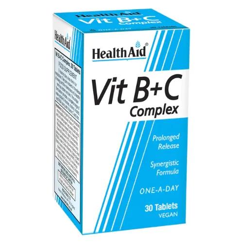 Health Aid Vitamin B+C Complex 30 Tablets 