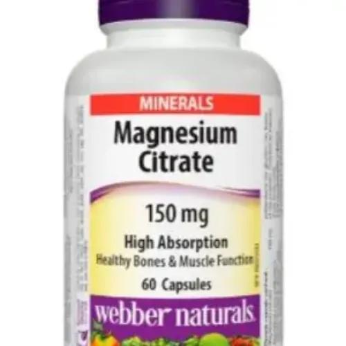 Webber Naturale Magnesium Citrate 150Mg Cap 60 Pieces