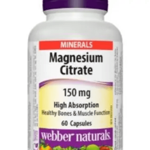 Webber Naturale Magnesium Citrate 150Mg Cap 60 Pieces