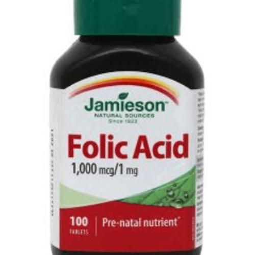 Jamieson Folic Acid 1000Mcg Tab 100S