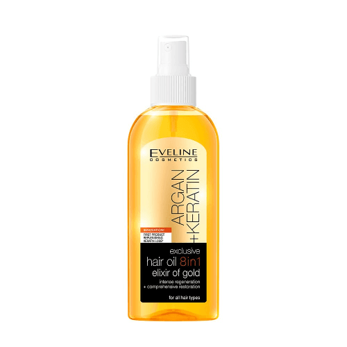 Eveline Argan+Keratin Hair Oil 8 In 1 150 Ml