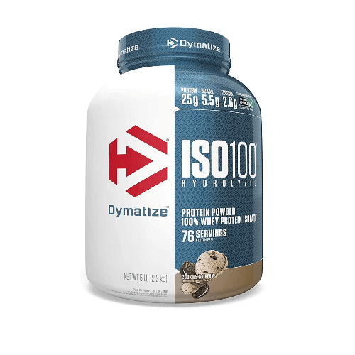 Dymatize Iso100 Hydrolyzed Protein Powder (Cookies & Cream) - 5 Lbs