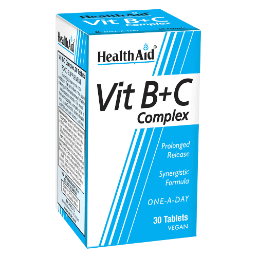 Health Aid Vitamin B+C Complex 30 Tablets 