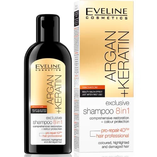 Eveline Argan+Keratin Hair Shampoo 8 In 1 150 Ml