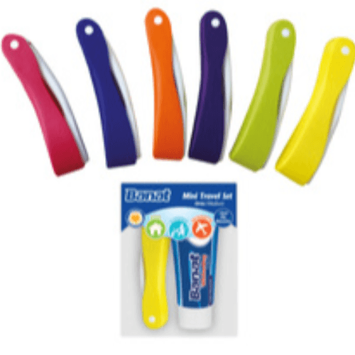 BANAT MINI TRAVEL TOOTHBRUSH SET.