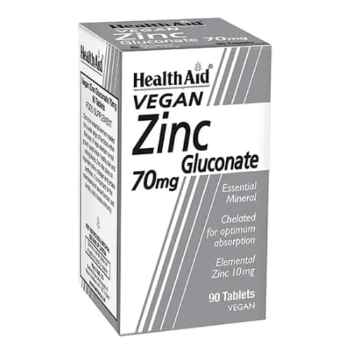 Health Aid Zinc Gluconate 70Mg Tab 90S 