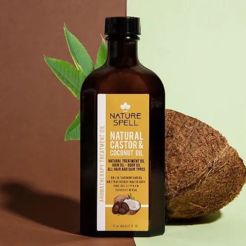 Nature Spell Natural Castor And Coconut Oil 150ml 