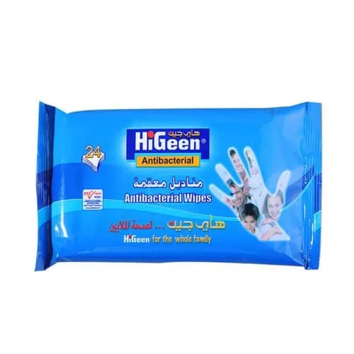 Higeen Antibacterial Wipes 24 Pieces