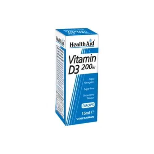 Health Aid Vitamin D3 200 Iu Drops 15Ml 