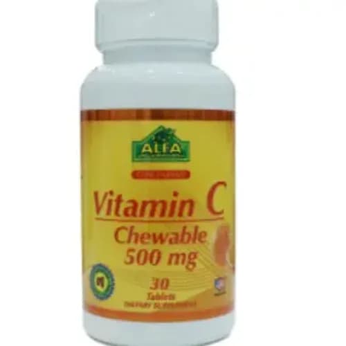 Alfa Vit C Chewable 500 Mg 30 Pieces