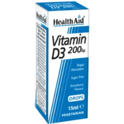 Health Aid Vitamin D3 200 Iu Drops 15Ml 