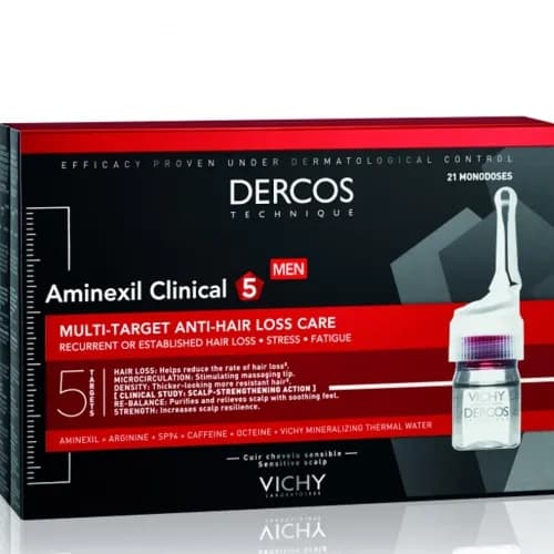 Vichy Dercos Aminexil Clinical-5 For Men 21 Monodoses