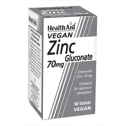 Health Aid Zinc Gluconate 70Mg Tab 90S 