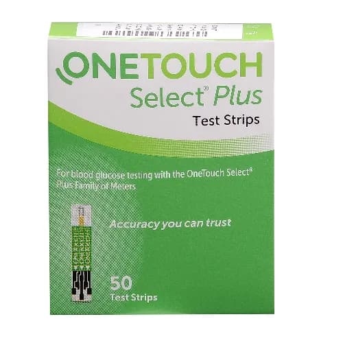 Onetouch Select Plus Test Strips 50 Pieces