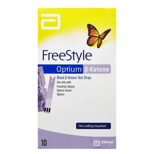 Freestyle Optium Blood Ketone Strips 10 Pieces