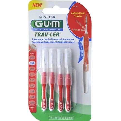 Gum 1314 Traveler Brush 0.8 Mm