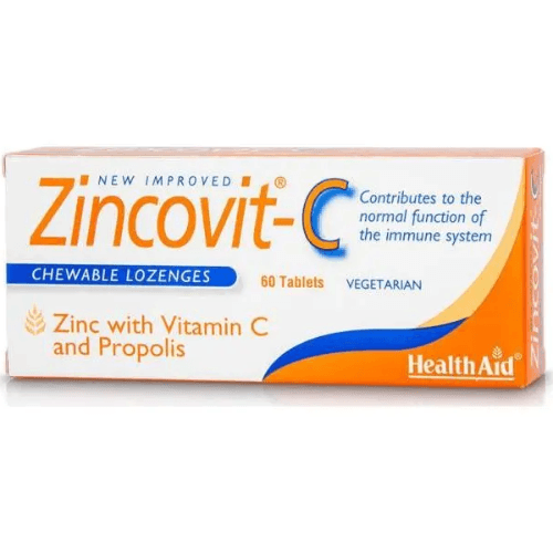 Health Aid Zincovit C Chewable 60's Tab 