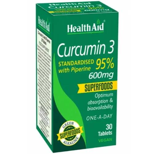 Health Aid Curcumin 3 600Mg 30 Tablets 