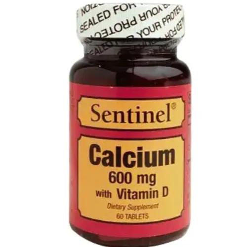 Sentinel Calcium 600 Mg Plus Vitamin D Tab 60S