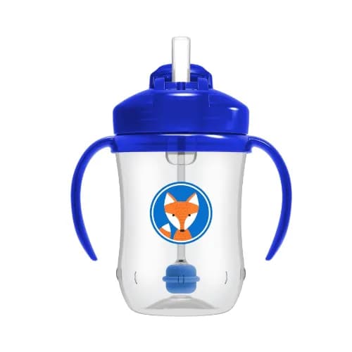 Dr. Brown's Baby's First Straw Cup With Handles Blue (6m+)