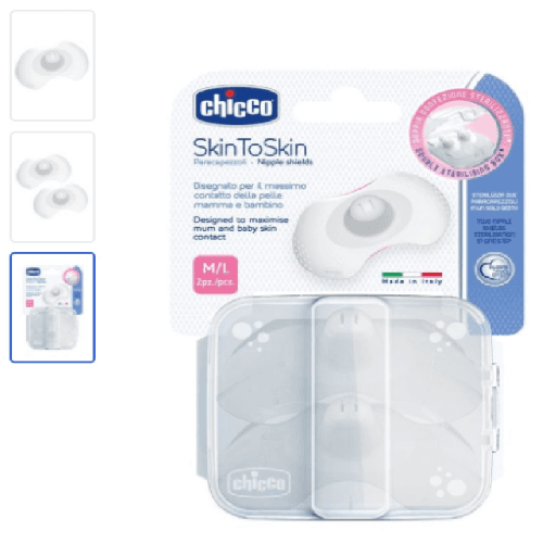 Chicco Silicone Nipple Shield Medium To Large 2 Pieces