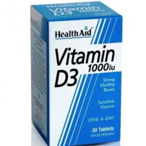 Health Aid Vitamin D3 1000 Iu Tab 30S 