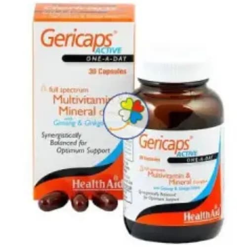 Health Aid Gericaps Active 30 Capsules 