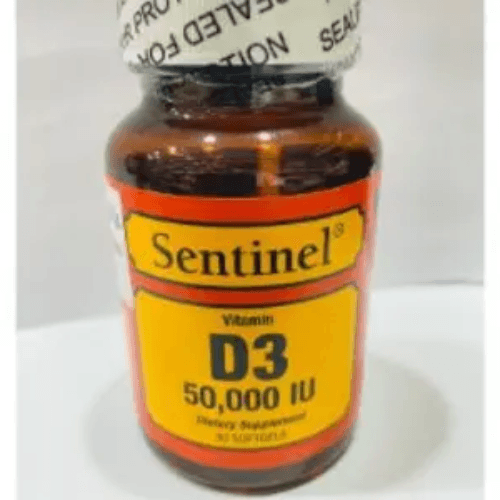 Sentinel Vitamin D3 50,000 Iu Softgels 30S