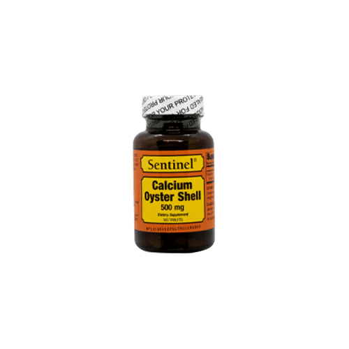 Sentinel Calcium Oyster Shells 500 Mg Plus Vitamin D 100S