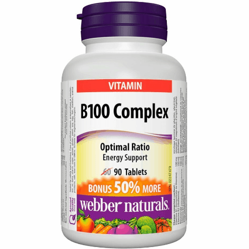 Webbers Naturals B100 Complex Tablets 90 Pieces