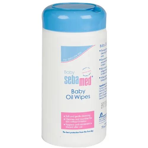 Sebamed Baby Oil Wipes 70 Pcs