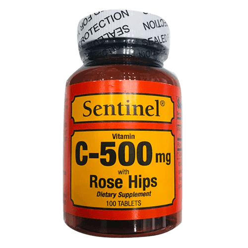 Sentinel C 500 Mg With Rose Hips Tab 100S