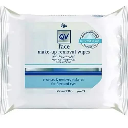 Qv Face Makeup Remover Wipes 25 Pcs 