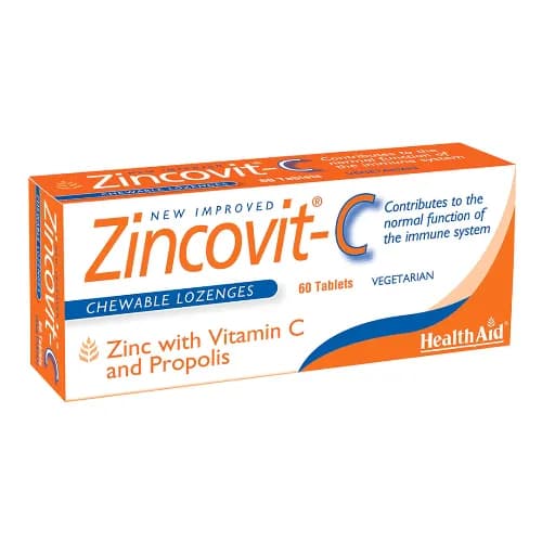 Health Aid Zincovit C Chewable 60S Tab 