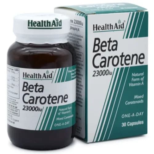 Health Aid Beta Carotene 23000 Iu 30 Capsules 