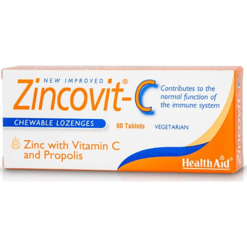 Health Aid Zincovit C 60 Pieces