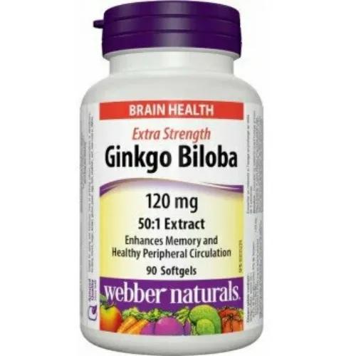 Webber Naturals Ginkgo Biloba 120 Mg Cap 90 Pieces