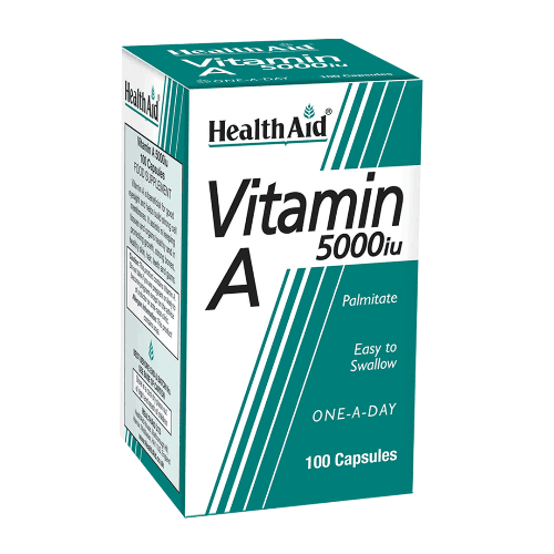 Health Aid Vitamin A 5000Iu 100 Capsules 