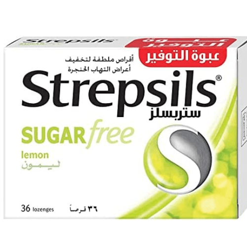 Strepsils Sugar Free Lemon 36 Pieces