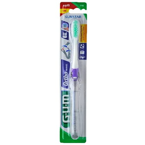 Gum 125 Ortho Travel Toothbrush