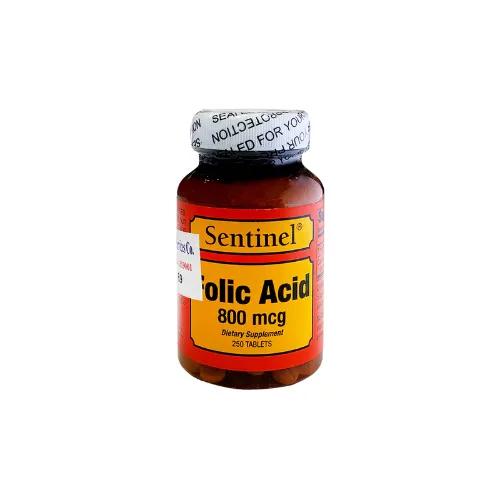 Sentinel Folic Acid 800 Mcg Tab 250S