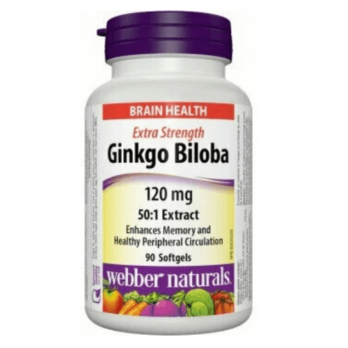 Webber Naturals Ginkgo Biloba 120 Mg Cap 90 Pieces