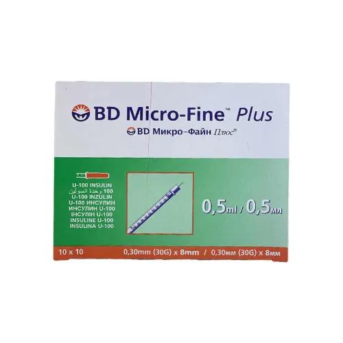 Bd Micro Fine Plus 0.5 Ml 10*10