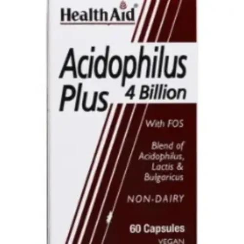 Health Aid Acidophilus Plus 4 Billion 60 Capsules 