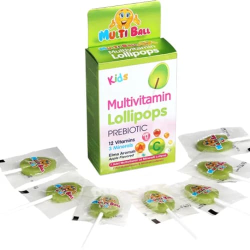 Multiball Kids Multivitamin Lollipops 7S 