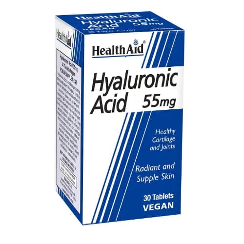 Health Aid Hyaluronic Acid 55Mg 30 Tablets 